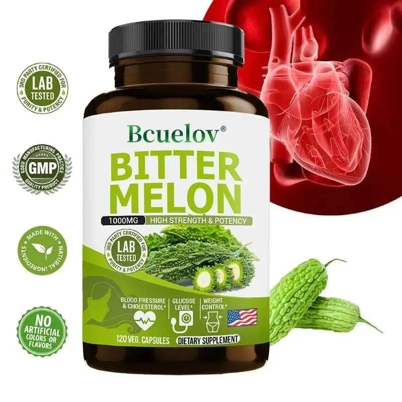 Natural Bitter Melon Extract Supplements for Blood Sugar Control and Immune Boosting