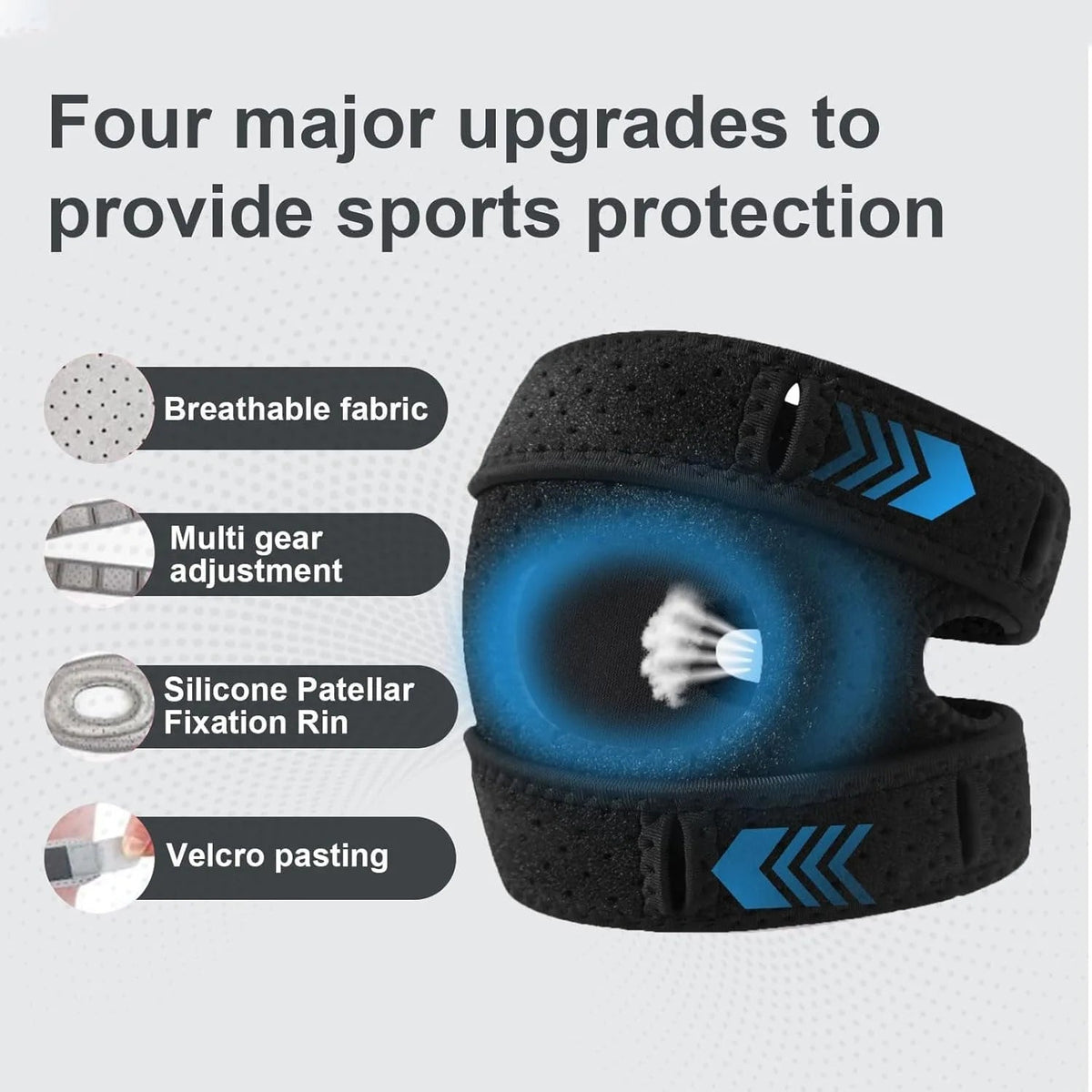 Breathable Patella Knee Band Sports Knee Support Brace Joint Protection Patella Strap For Men Women Running Fitness Healthy supplements