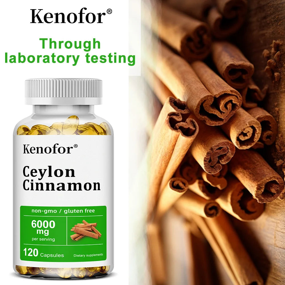 Ceylon Cinnamon Capsules, Support Joint Mobility, Bone Comfort, Digestive, Cardiovascular Wellness, Antioxidant & Immune Balance Healthy supplements
