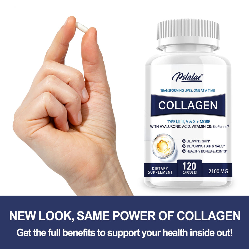 Collagen Capsules - Contains Vitamin C, Promotes Joint and Bone Health, Healthy Hair, Nails and Skin, Boosts Energy Healthy supplements