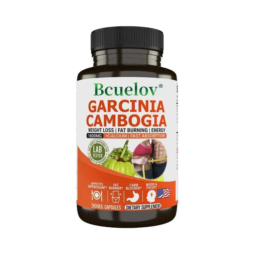 Bcuelov Garcinia Cambogia Capsule for Women & Men Fat Burning, Intestinal Cleansing, weight Management Supplement, NON-GMO