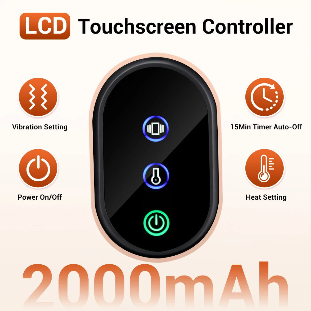 Cordless Heated Glove LED Light Hand Massager Rechargeable Hand Warmer for Wrist Finger Joint Relief Full Wrap Relaxation Healthy supplements