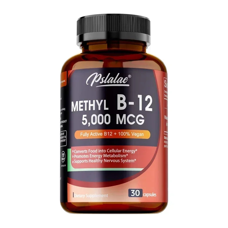Vitamin B12 5000 Mcg - Supports Energy Levels, Mind, Nervous System - Blood Cell Production, Fatigue Relief, Heart Health Healthy supplements