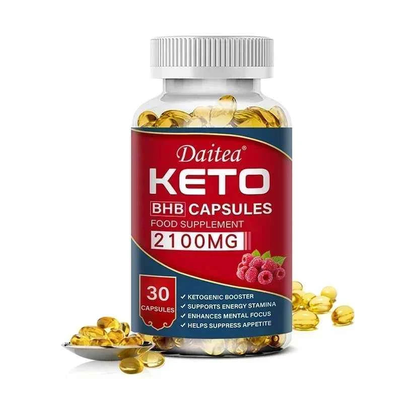 Keto BHB Capsules - Supports Weight Management, Energy, Concentration, Promoting Metabolism, Ketogenic Diet Ketone Supplement