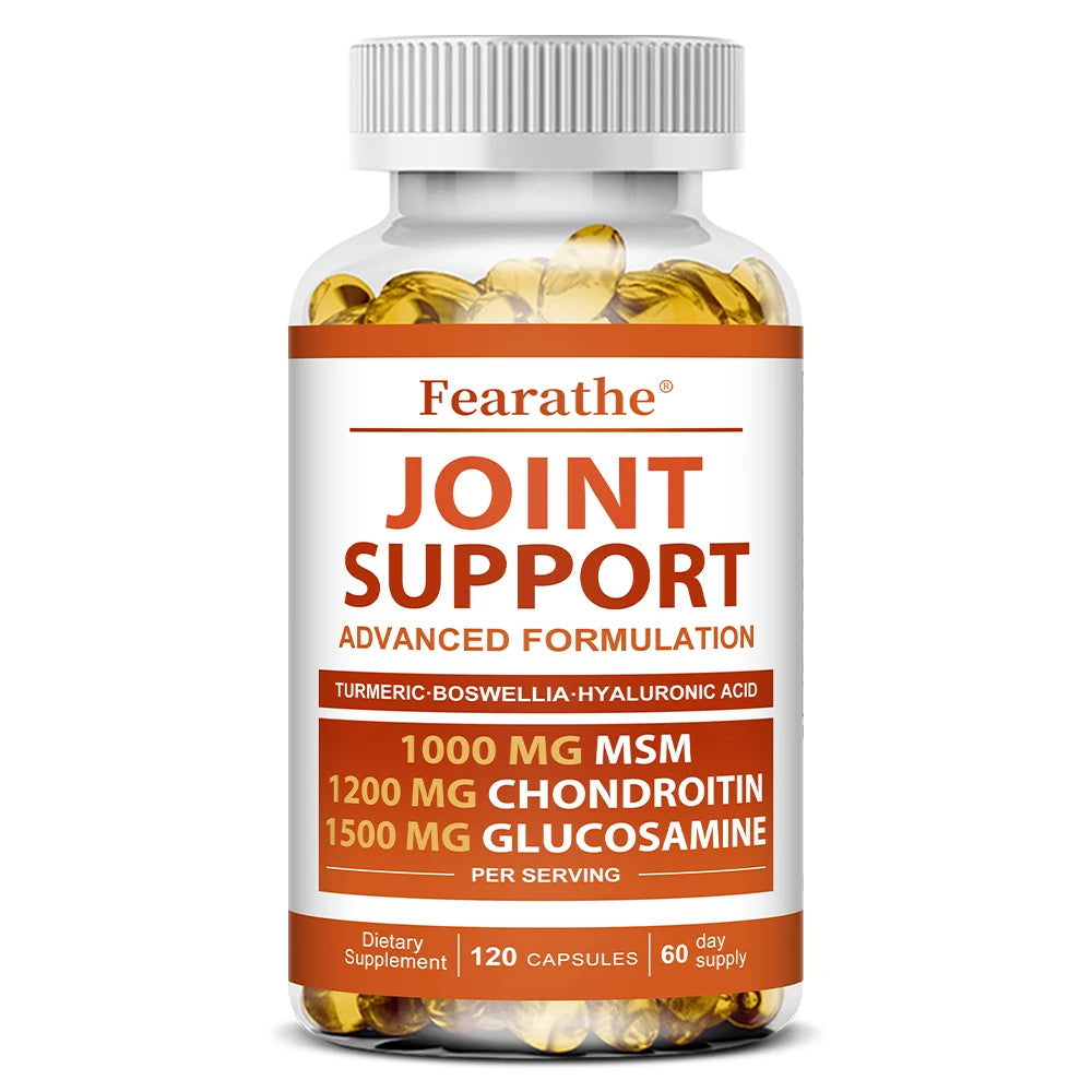 Joint Support - Glucosamine & Chondroitin & MSM,Joint Health Support, for Bone and Cartilage Health,120 Capsules Healthy supplements