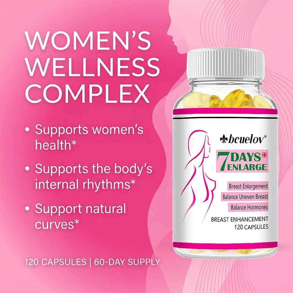 Pueraria Mirifica Capsules, Female Breast Support for Firmness, Roundness & Elasticity,  Enhance Confidence & Menopause Care