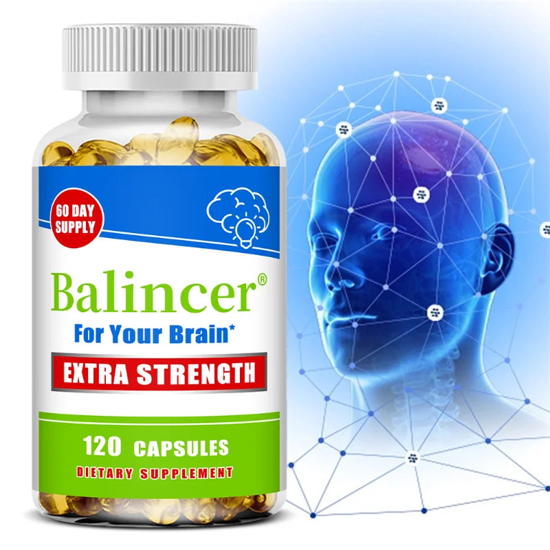 Vitamin D Capsules, Natural Brain Health Supplement, Support Cognitive Function, Memory, Concentration, Immune & Muscle Wellness Healthy supplements