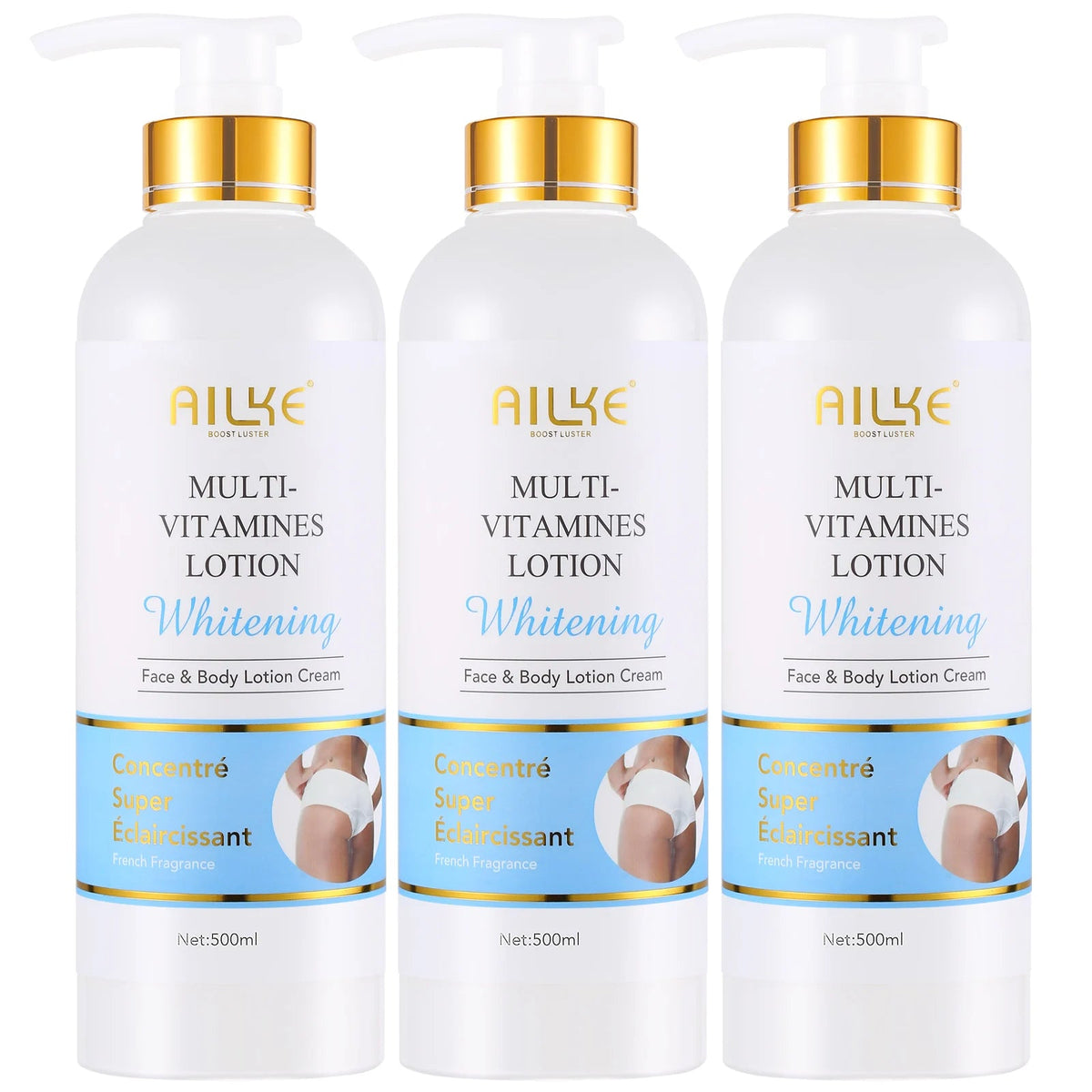 AILKE Multi-Vitamin Body Lotion, Whiten, Brighten, Remove Dark Spots, Hyperpigmentation, Moisturizes, Smoothes & Antioxidant Healthy supplements