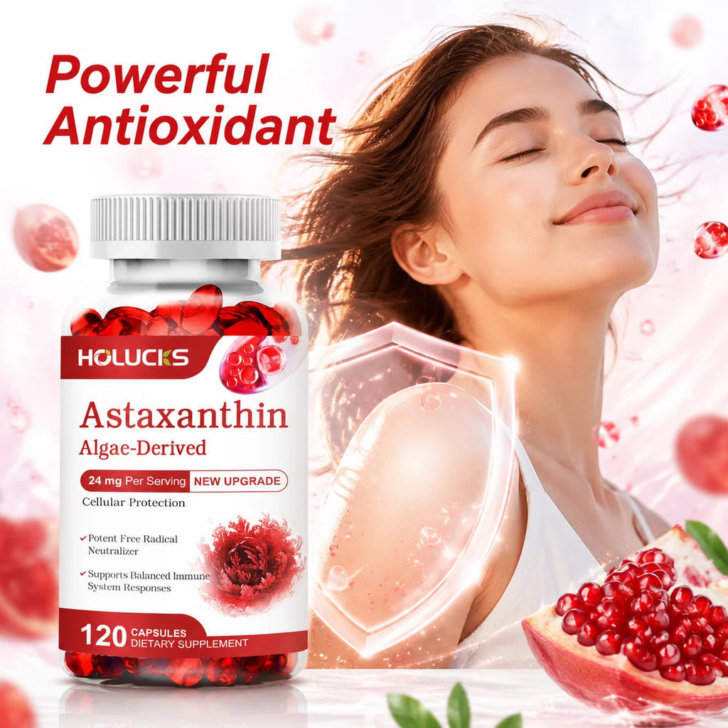 Astaxanthin 24mg Supplement, for Cardiovascular Health, Anti-aging,Support Eye,Skin,Joint, Heart & Immune Health, Antioxidant Healthy supplements