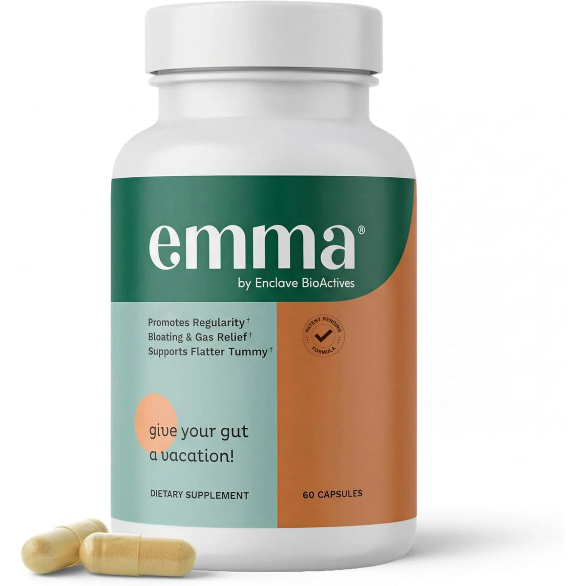 Gut Health Relief Supplement for Women & Men, Leaky Gut & Digestive Support for Constipation, Bloating & Gas Relief, 60 Capsules Healthy supplements