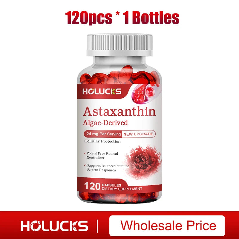 Astaxanthin 24mg Supplement, for Cardiovascular Health, Anti-aging,Support Eye,Skin,Joint, Heart & Immune Health, Antioxidant Healthy supplements
