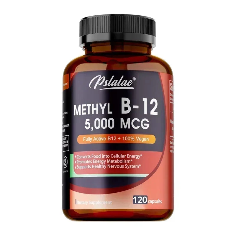 Vitamin B12 5000 Mcg - Supports Heart Health, Nervous System, Promotes Metabolism, Increases Energy Levels, Relieves Fatigue Healthy supplements