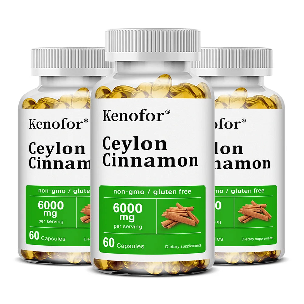 Ceylon Cinnamon Capsules, Support Joint Mobility, Bone Comfort, Digestive, Cardiovascular Wellness, Antioxidant & Immune Balance Healthy supplements