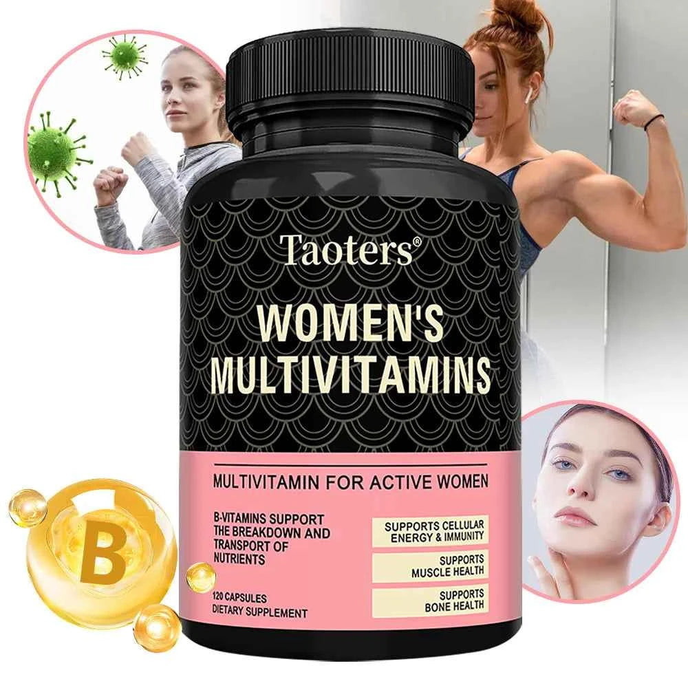 Multivitamin for Women-with Vitamin B12,A,D,C,Zinc,Magnesium & More for Complete Daily Support,Bioavailable Vitamins for Women