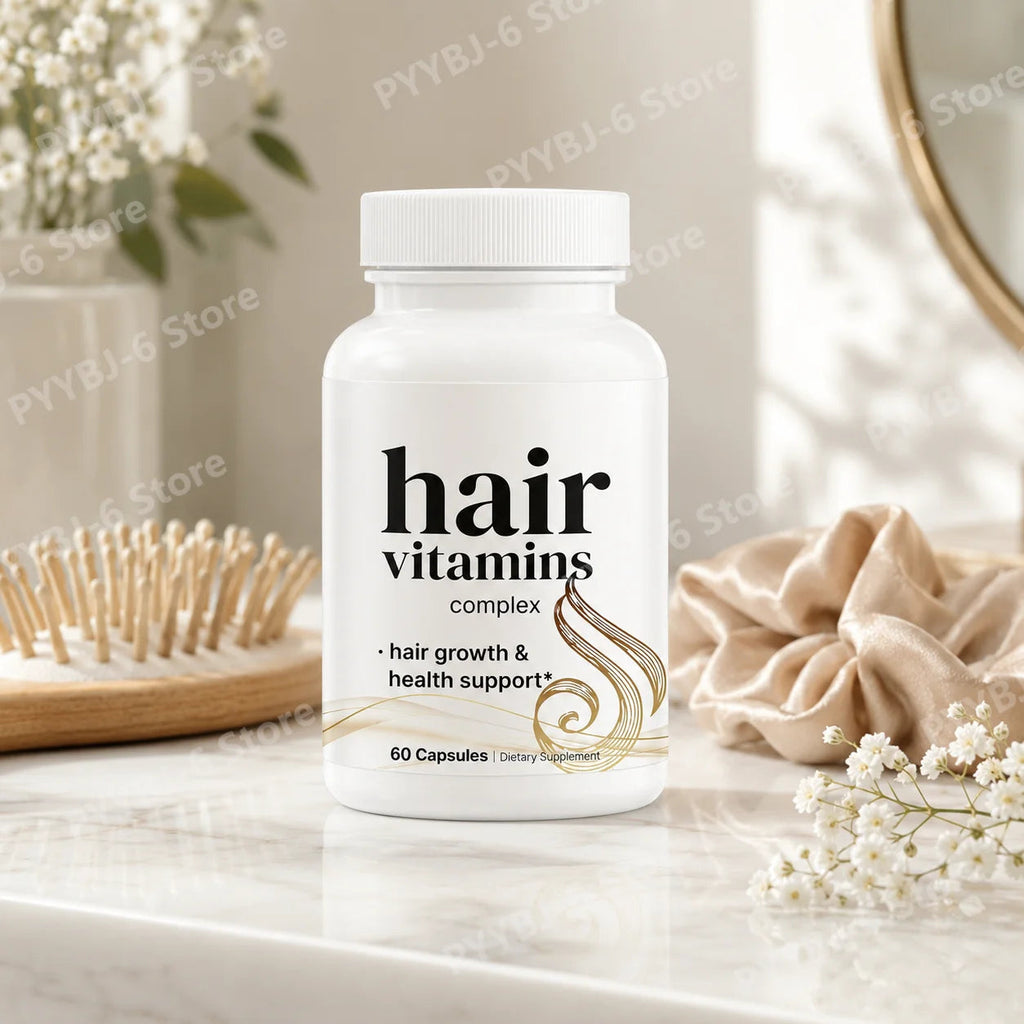 Hair Vitamins Complex Capsules 60 Count Hair Growth Health Support Dietary Supplement with Biotin for Women Men Daily Care Healthy supplements