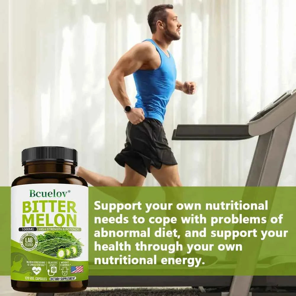 Natural Bitter Melon Capsules for Enhanced Blood Circulation and Wellness Support