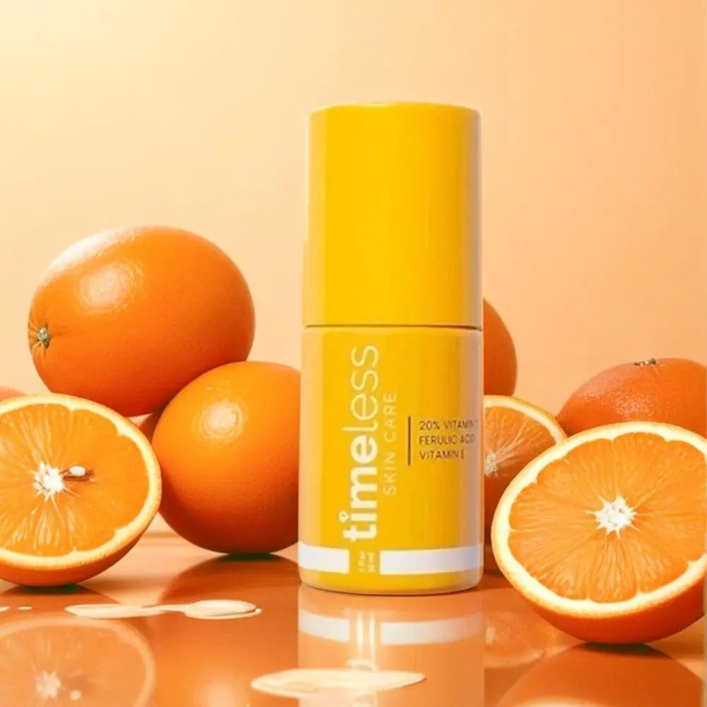 Timeless 20% Vitamin C Serum with Ferulic Acid & Vitamin E, Hydrating & Firming Face Serum, 30ml Antioxidant Skin Care Healthy supplements