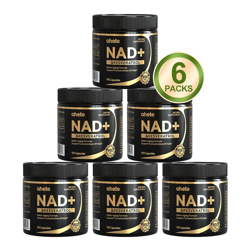 Nad + Resveratrol Supplement - Hypoallergenic, Easy To Swallow MNM For Energy & Overall Wellness. Healthy supplements