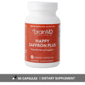 Happy Saffron Plus Supplements - Saffron Flower Extract Supplement for Eye Health Support - Mood Enhancer for Men & Women Healthy supplements