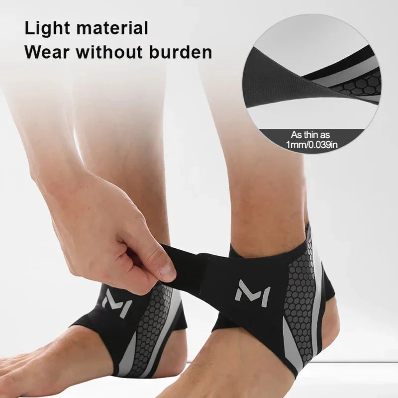1Pc Thin Breathable Ankle Support Brace Pressurized Fixation Sports Ankle Protector Prevent Sprain Tendon Joint Injury Cover Healthy supplements