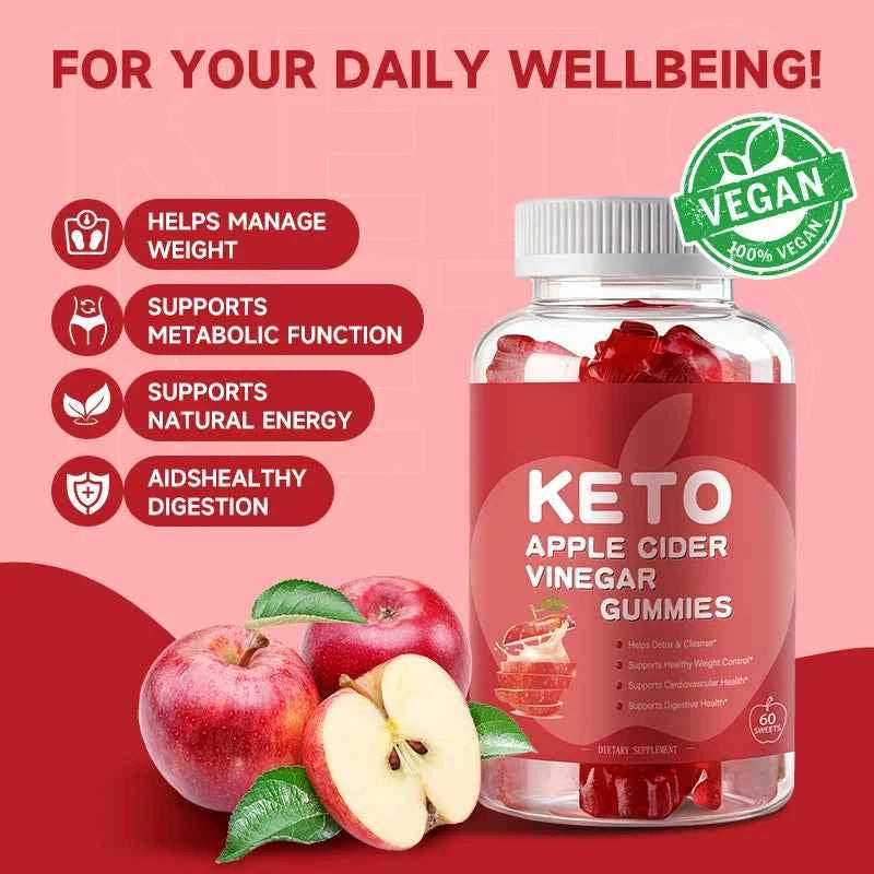 Apple Cider Vinegar Gummies Keto Gummies Maintain Body Shape Weight Management Metabolism and Detoxification Dietary Supplement