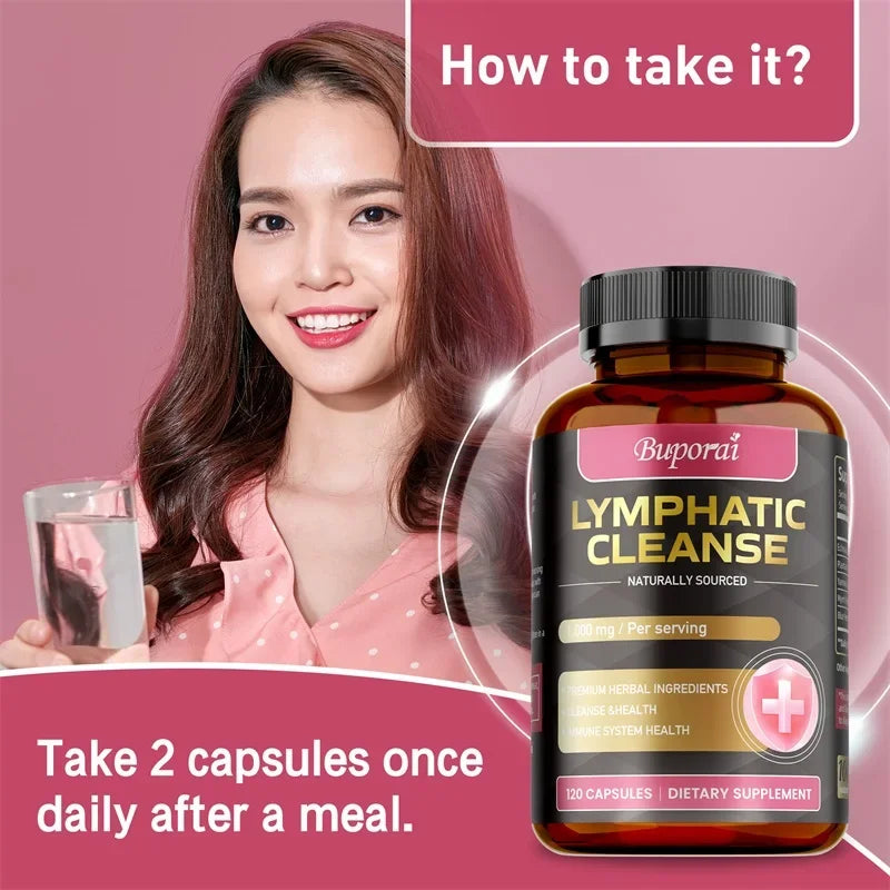 Lymphatic Cleanse Supplement - Lymph System Health Support, Cleansing & Detox, Improves Overall Well-being Healthy supplements