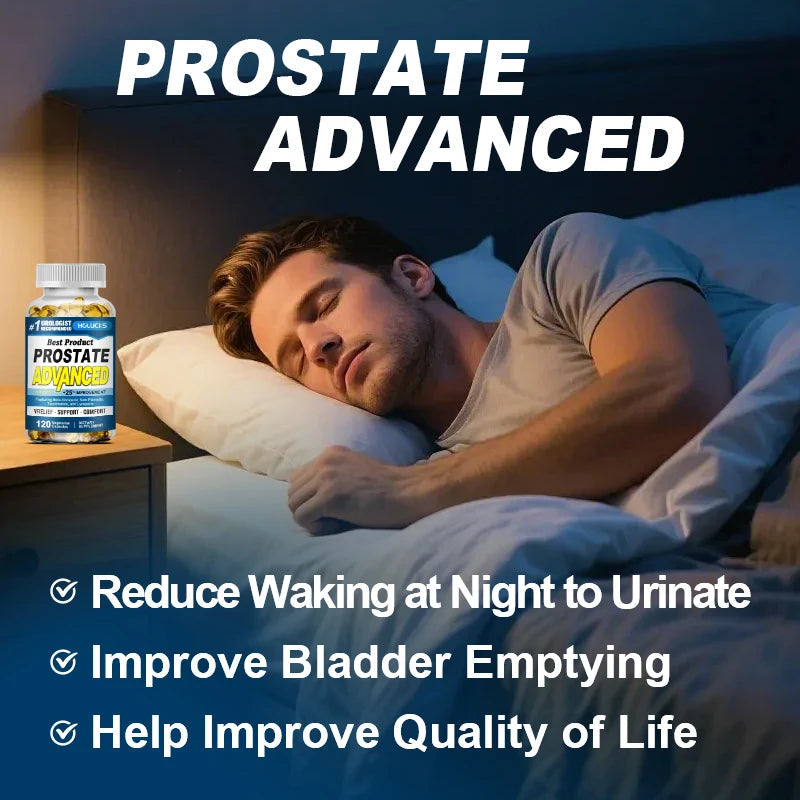 Prostate Advanced Supplement, Support Hair Health, Bladder Health, Reduce Nighttime Urination & Improve Daily Comfort for Men Healthy supplements