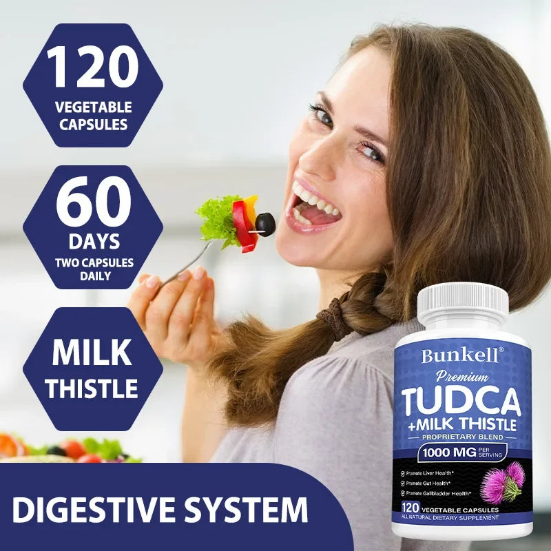 Fatty Liver Cleanse Detox Supplement - with Milk Thistle, for Men and Women, Helps Liver Health, Health Promotion, Antioxidant Healthy supplements
