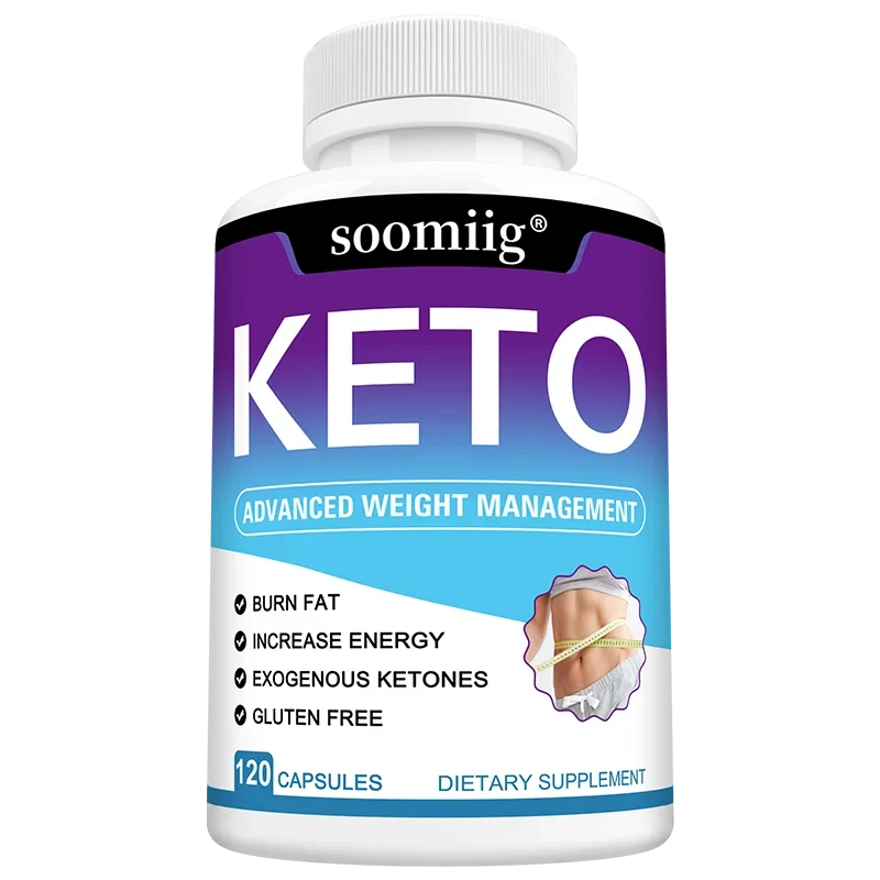 Keto Supplement Capsules, Detoxifies, Help Suppress Appetite, Promote Digestive Health, Suitable for Both Men and Women