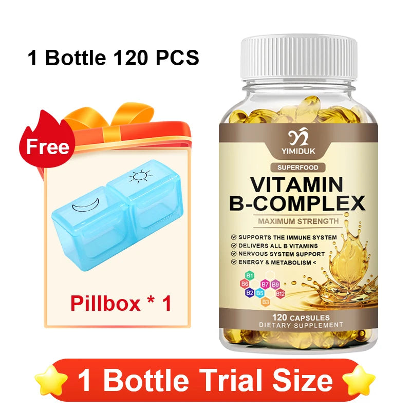 Vitamin B Complex Supplement, Supports Immune System, Nervous Health, Energy Production & Metabolic Balance for Men & Women Healthy supplements