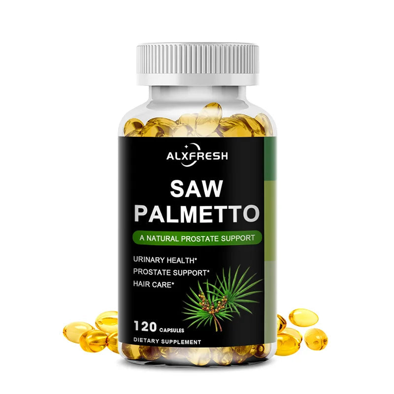 Saw Palmetto Capsules High Potency for Prostate, Urinary Tract ,Bladder Hair Health Supplement Healthy supplements