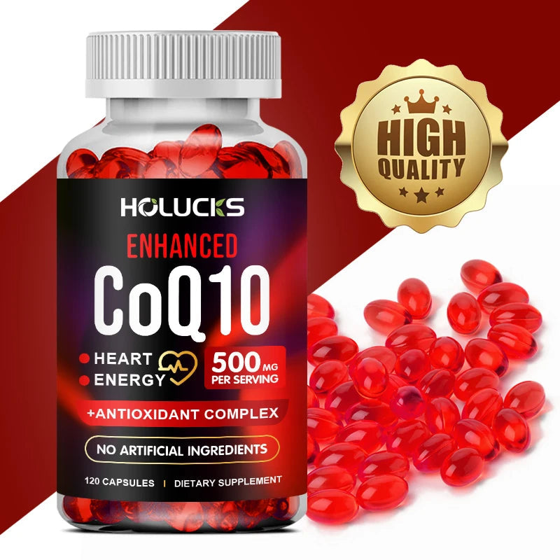 CoQ10 Supplement, Antioxidant for Cardiovascular & Heart Health, Immune Energy & Vitality Support, Super Absorption, Non-GMO Healthy supplements