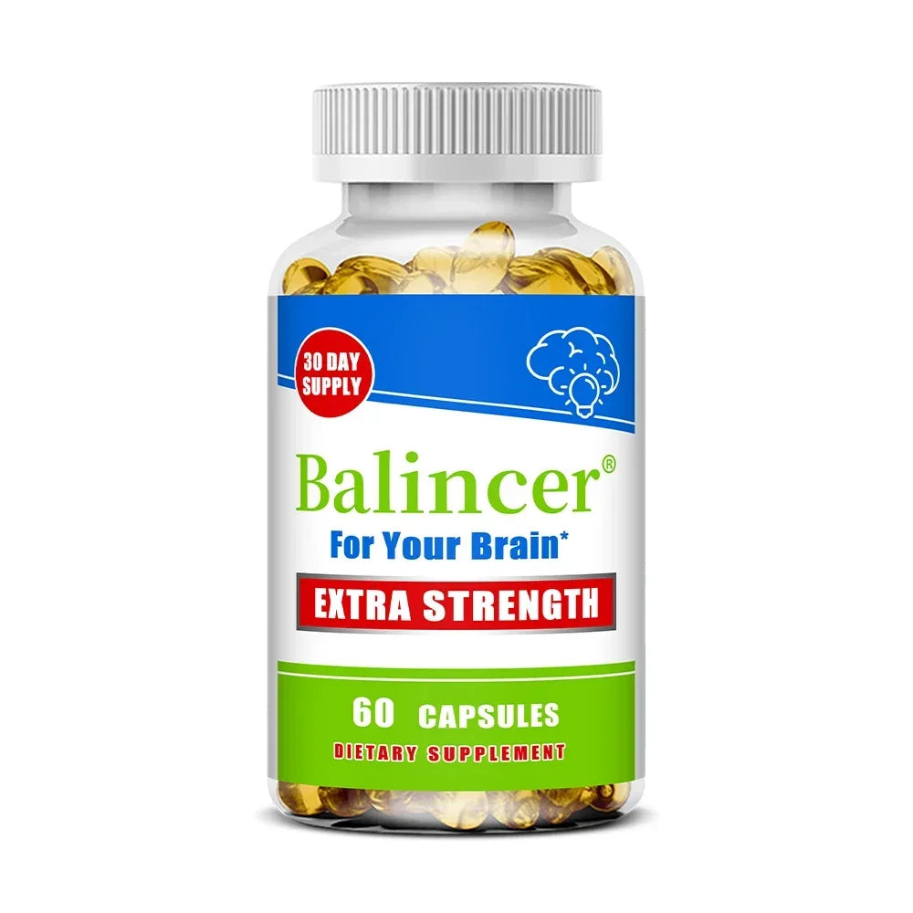 Vitamin D Capsules, Natural Brain Health Supplement, Support Cognitive Function, Memory, Concentration, Immune & Muscle Wellness Healthy supplements