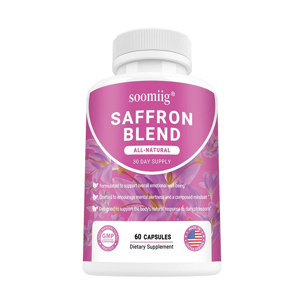 Saffron Supplements Saffron Extract for Mood & Memory, Eye Health - Joint Supplement for Women & Men - 120 Vegan Capsules Healthy supplements