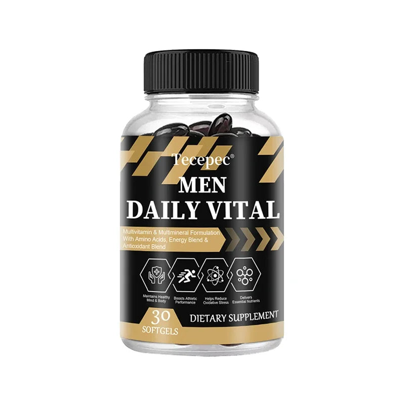 Men's Daily Multivitamin & Mineral Supplement, 22 Essential Nutrients, Supports Energy, Stamina, Immune, Brain & Muscle Health Healthy supplements
