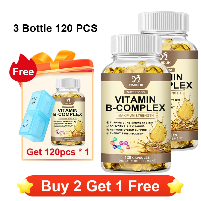 Vitamin B Complex Supplement, Supports Immune System, Nervous Health, Energy Production & Metabolic Balance for Men & Women Healthy supplements