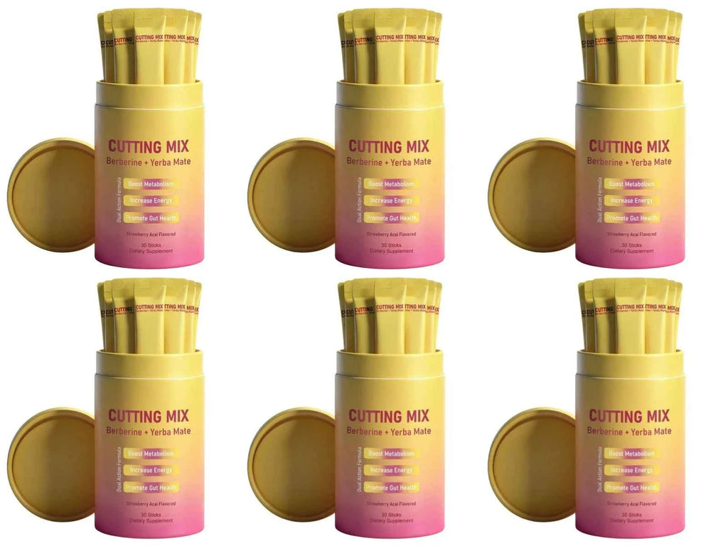 Berberine HCl And Yerba Mate Powder Drink Mix with Chromium Vitamin B6 & B12 30 Sticks Daily Weight Management Supplement
