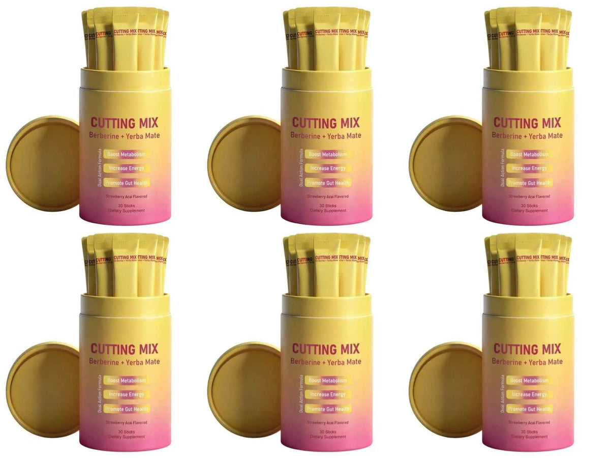 Berberine HCl And Yerba Mate Powder Drink Mix with Chromium Vitamin B6 & B12 30 Sticks Daily Weight Management Supplement