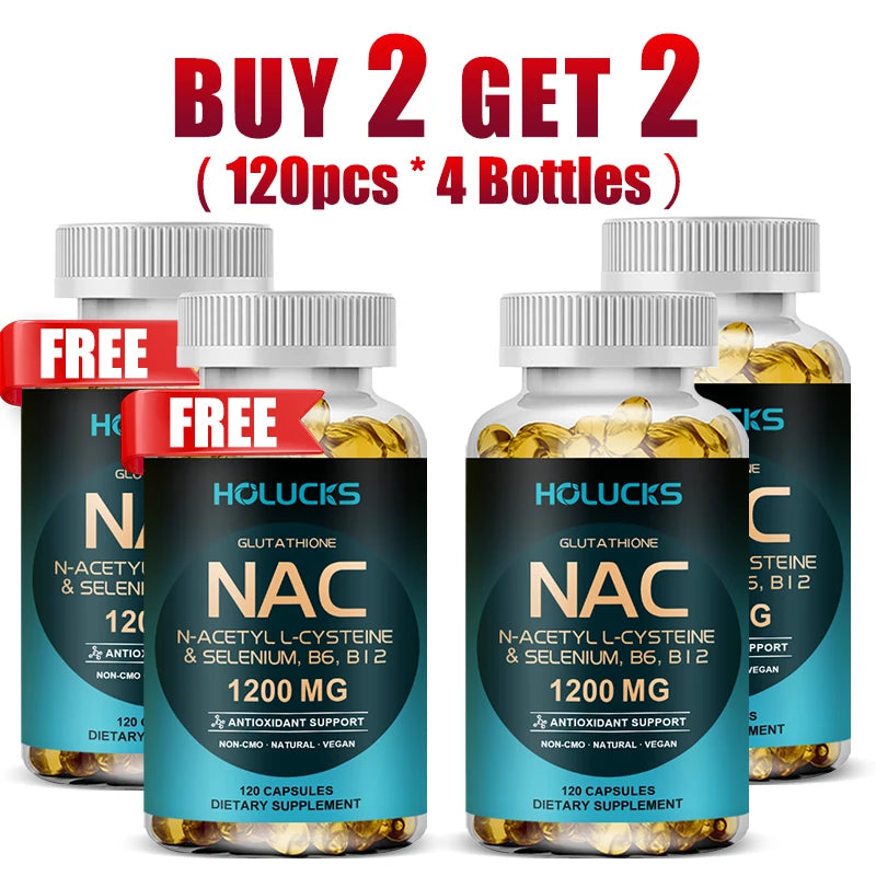 Natural NAC Supplement, Detox & Antioxidant, Anti-Aging, for Liver Health, Immune Support, Skin Care, Hair, Nails Healthy supplements