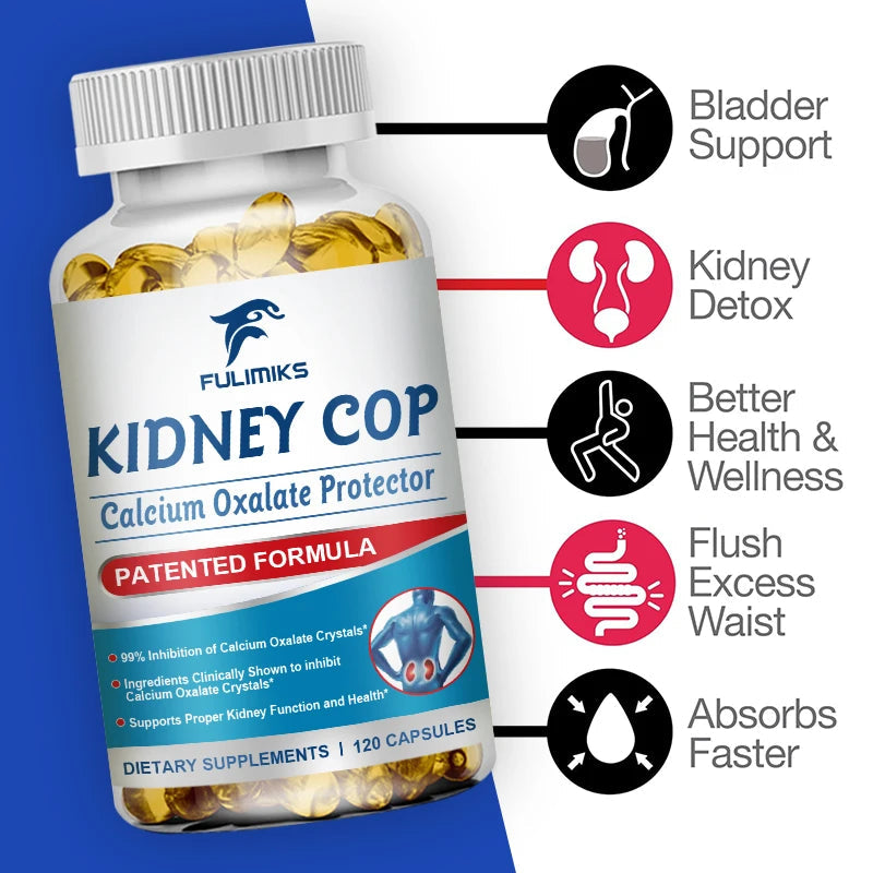 Premium Kidney Cop Capsules, with Vitamin B6, Magnesium, Support Bladder Health, Kidney Detoxification, Suitable, Men & Women Healthy supplements