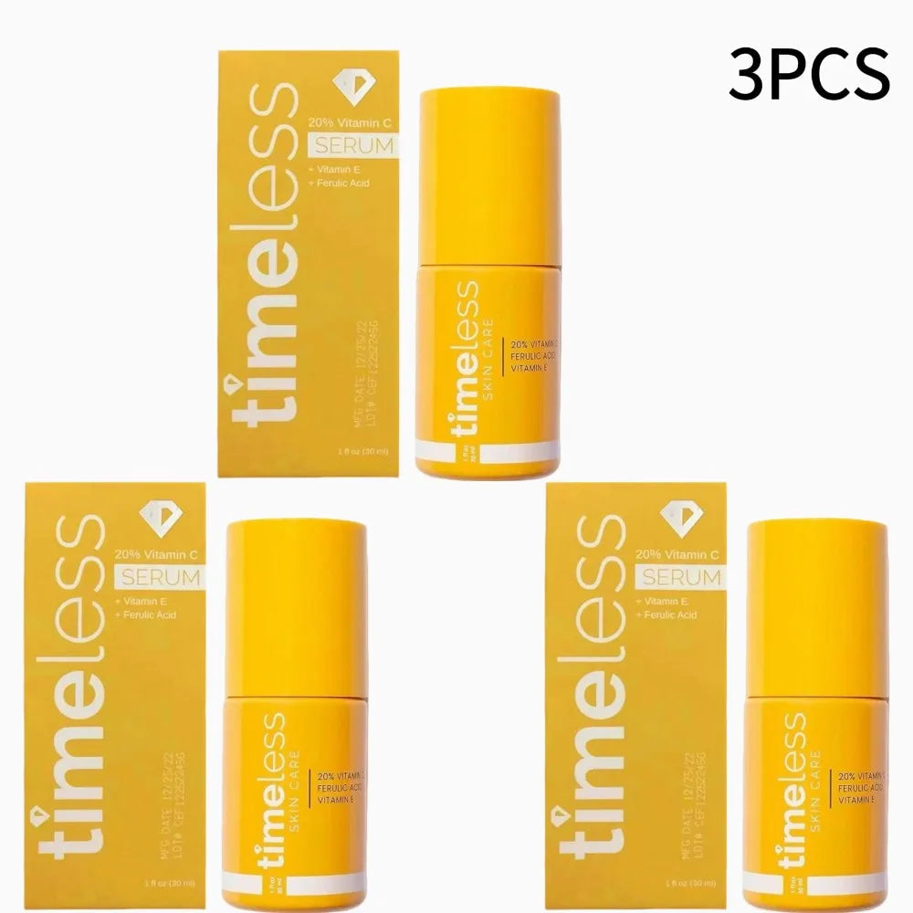 Timeless 20% Vitamin C Serum with Ferulic Acid & Vitamin E, Hydrating & Firming Face Serum, 30ml Antioxidant Skin Care Healthy supplements