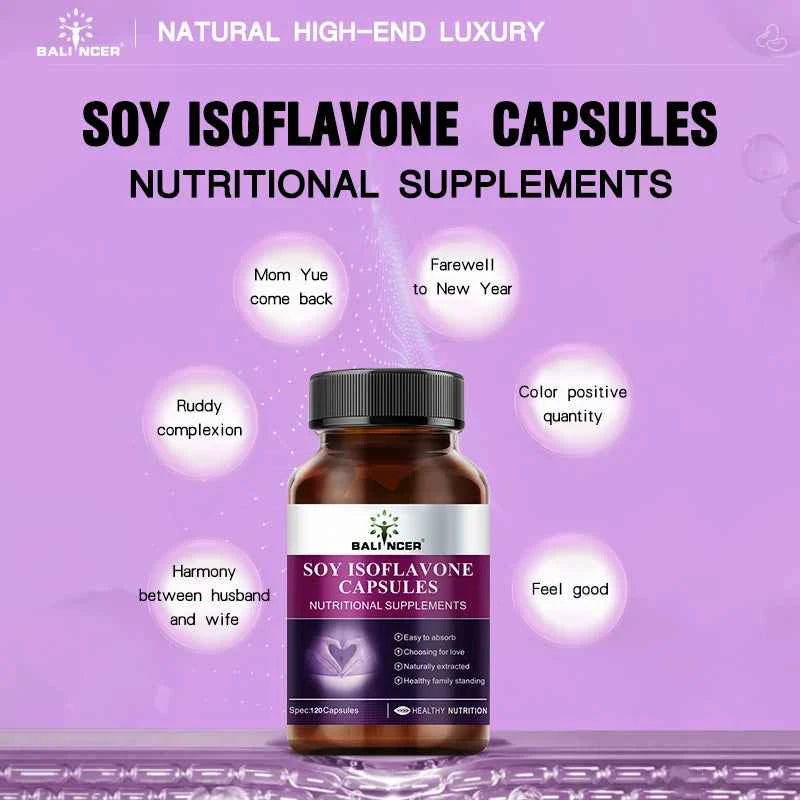 Soy Isoflavone Extract Capsules, Physical Condition Maintenance, Menopause Relief, Mood Support, Female Nutritional Supplement
