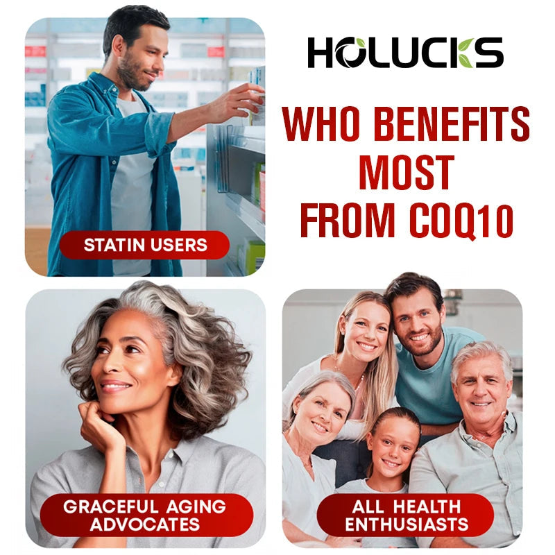 Buy 1 Get 1 Free! CoQ10 500mg Supplement, for Heart Health, Energy Production & Antioxidant, Promotes Radiance, Men & Women Healthy supplements