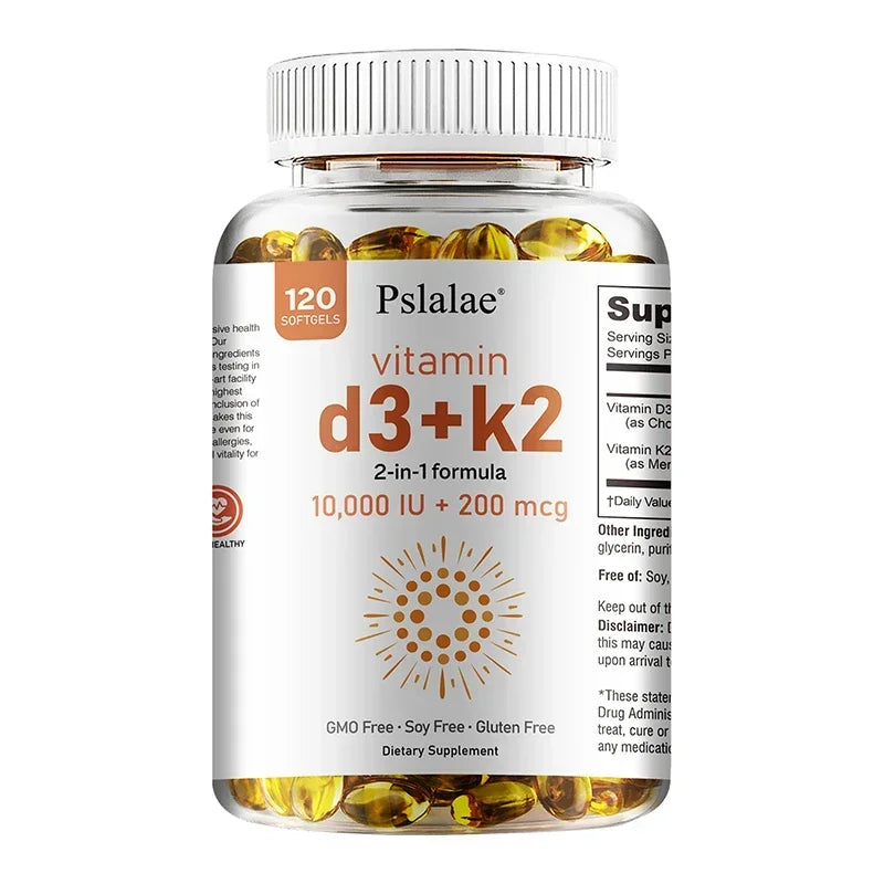 Vitamin D3 with K2 - Immune Support, Healthy Muscle Function and Bone Health, for Heart, Joint Health Healthy supplements