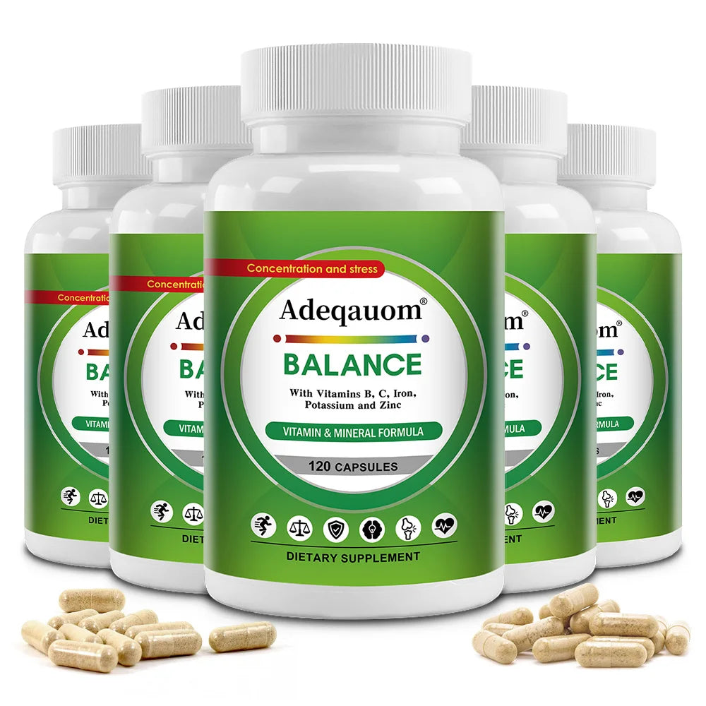 Iron Supplement Capsules - Increase Energy, Reduce Fatigue, Improve Immunity and Brain Health, Non-GMO Healthy supplements