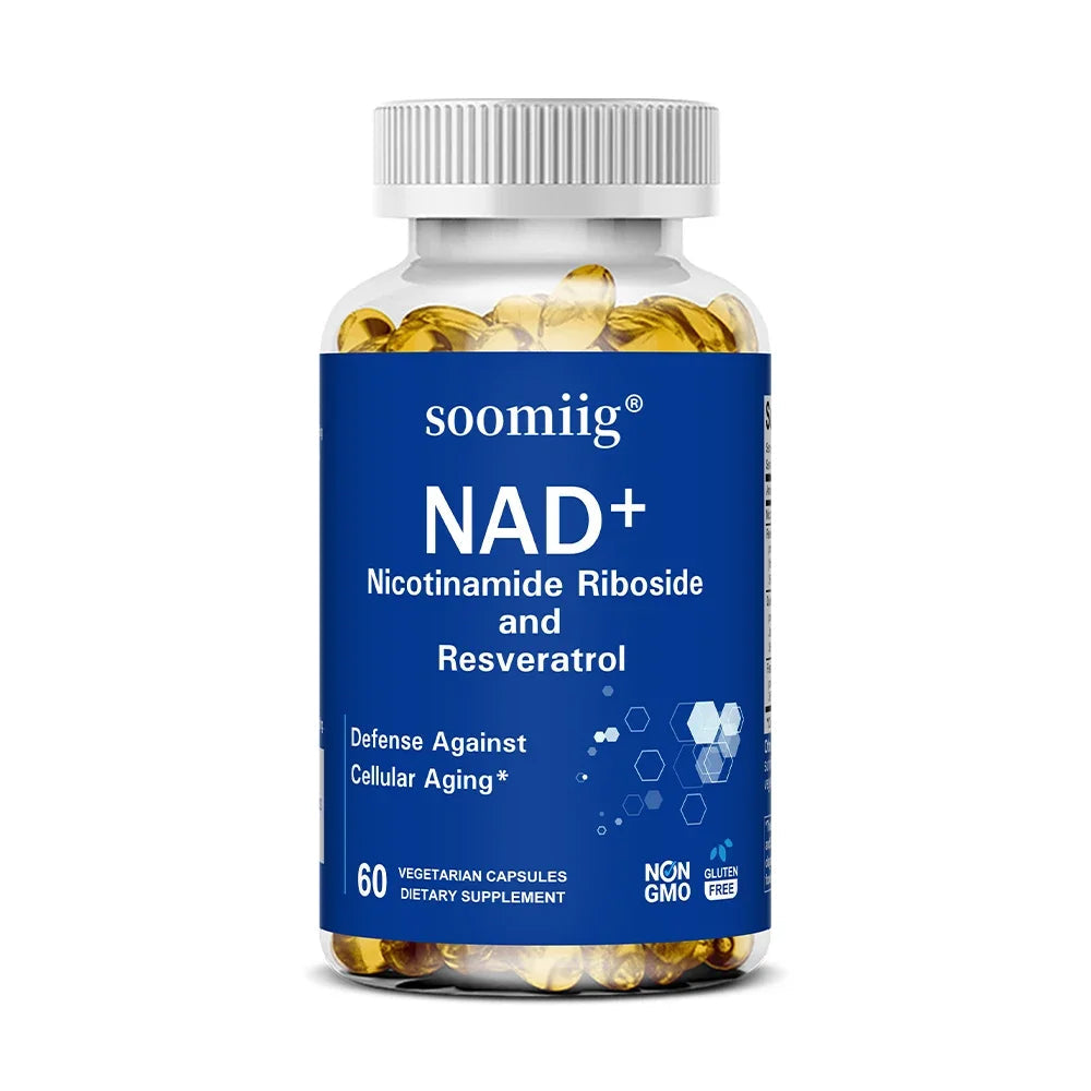 NAD Supplement, with Resveratrol - Support Cellular Health, Stamina & Healthy Aging, Promotes Blood Circulation Healthy supplements