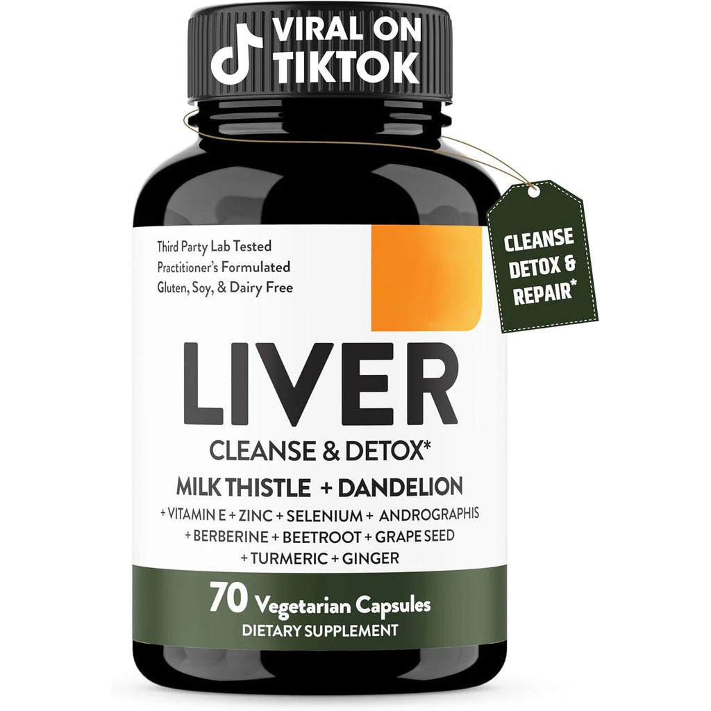 Liver Cleanse Detox & Repair Support 70 Veg Capsules Supplement for Liver Digestive Health and Renew, for Men & Women Smoker Healthy supplements