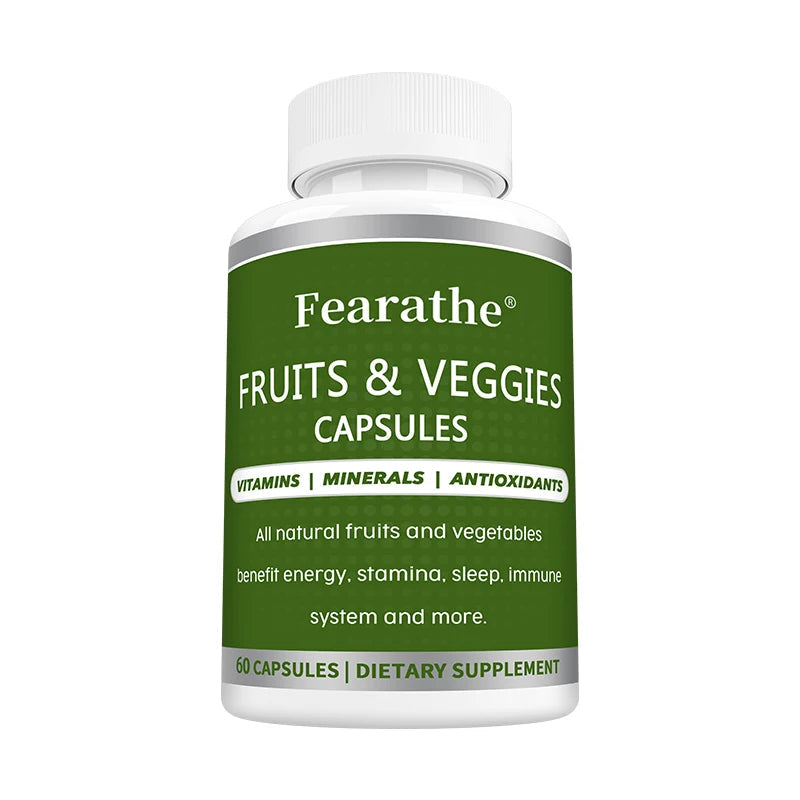 Whole Food Vitamin Mineral Supplement, Fruit Vegetable Extract, Support Digestion, Mental Clarity, Immunity & Full Body Health Healthy supplements