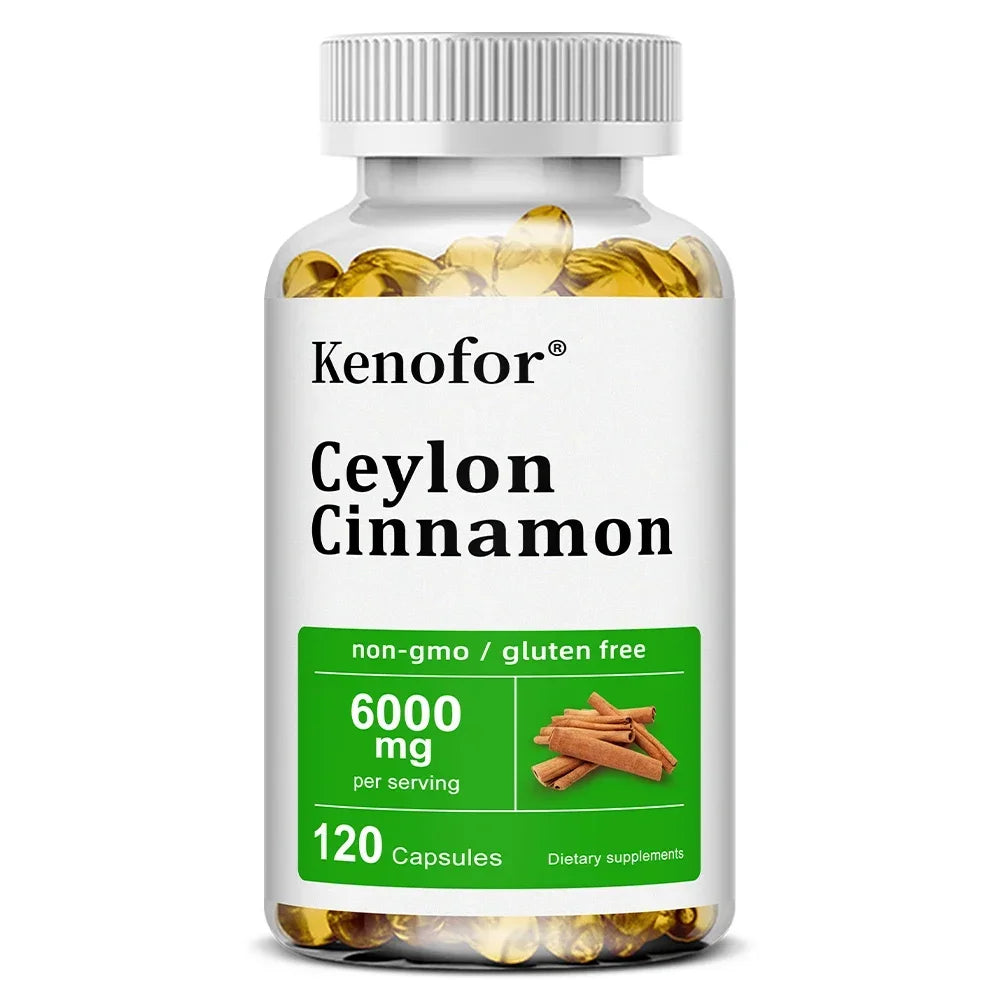 Ceylon Cinnamon Capsules, Support Joint Mobility, Bone Comfort, Digestive, Cardiovascular Wellness, Antioxidant & Immune Balance Healthy supplements