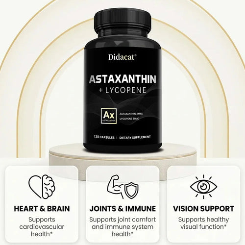 Astaxanthin Supplement for Men and Women | From Haematococcus Pluvialis Microalgae for Eye & Skin Health Support Healthy supplements